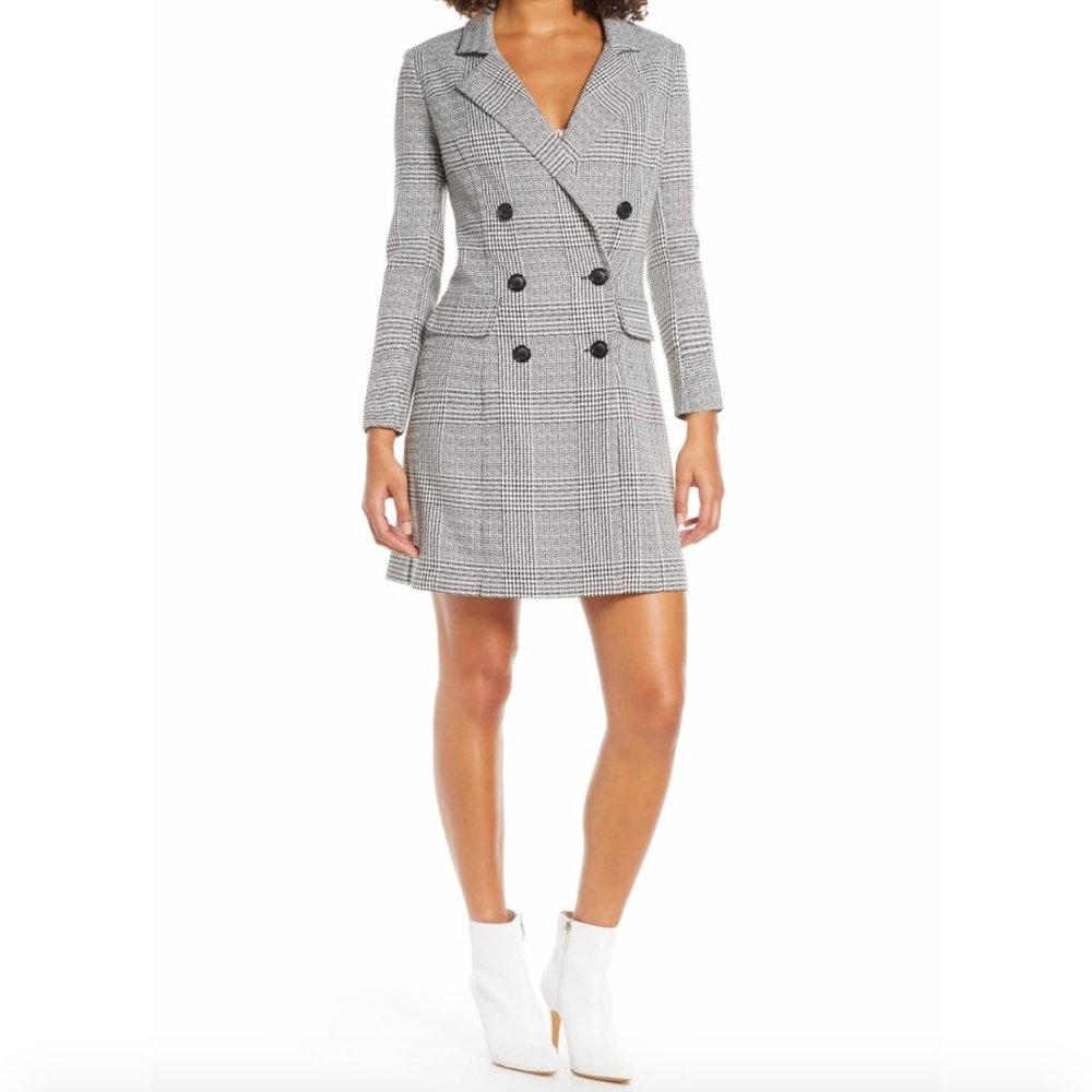 LIKE NEW Chelsea28 Plaid Blazer Dress SZ 12